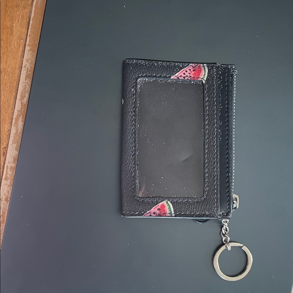 Coach Black Watermelon Keychain Card Holder. - Picture 5 of 6